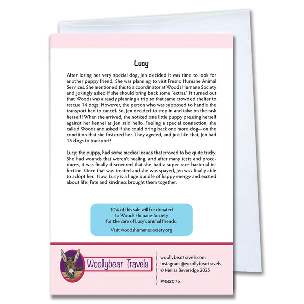 Dog Greeting Card– Lucy